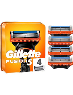 GILLETTE FUSION5 4 CUCHILLAS DE AFEITAR HOMBREPAQUETE DE 4 RECAMBIOS