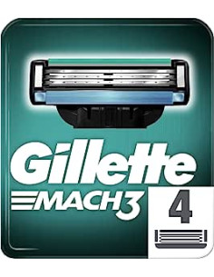 GILLETTE MACH3 - CUCHILLAS DE RECAMBIO PARA       MAQUINILLA DE AFEITAR - 4 UNIDADES