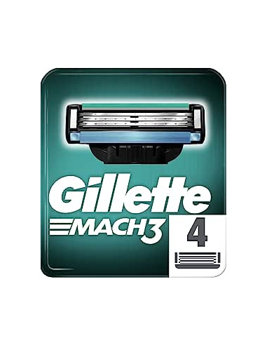 GILLETTE MACH3 - CUCHILLAS DE RECAMBIO PARA       MAQUINILLA DE AFEITAR - 4 UNIDADES