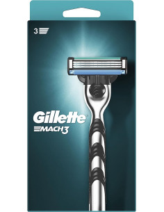 1 HOJA EQUIVALE A 15 AFEITADOS: CONSIGUE HASTA 15 AFEITADOS POR CADA       CUCHILLA DE RECAMBIO GILLETTE MACH3 EL EMBALAJE PU