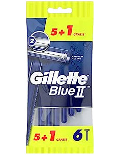 GILLETTE BLUE - II MAQUINILLAS DESECHABLES PARA   HOMBRE 51DOS HOJAS DE AFEITARCABEZAL FIJO