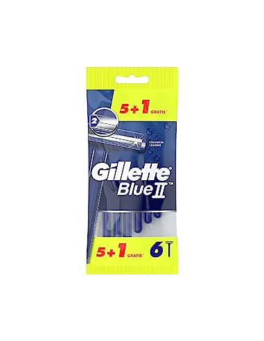 GILLETTE BLUE - II MAQUINILLAS DESECHABLES PARA   HOMBRE 51DOS HOJAS DE AFEITARCABEZAL FIJO