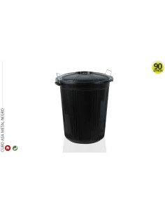 BALDE COLETIVO CABO METAL 90 L. PRETO