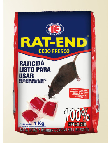 RAT-END 003 CEBO FRESCO CAJA 10 KG 10 BOLSAS X 1 KGIMPEX