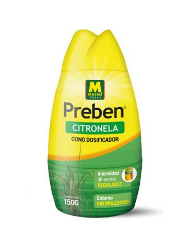 Preben Gel citronela com tampa ajustável 200 gr