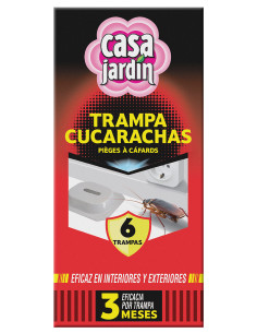 CASA JARDIN TRAMPA CUCARACHAS 6 UDS