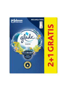 AMBIENTADOR GLADE BRISE UN-TOQUE 3 RECAMBIOS  MARINE