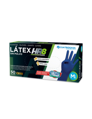 LUVAS LONGAS DE LÁTEX AZUL C50 GDE.