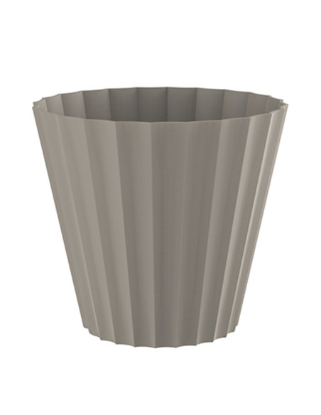 MACETA DORIC 18 cm TAUPE