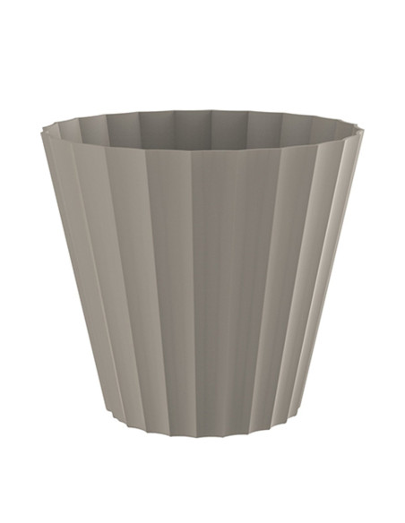 MACETA DORIC 22 cm TAUPE