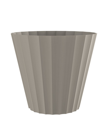 MACETA DORIC 26 cm TAUPE