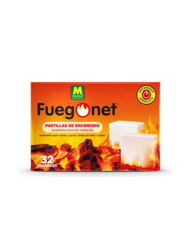 Fuegonet Pastillas de Encendido Estuche 32...