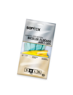 GUANTES SANTEX VERDE  AMARILLO PEQUEÑA