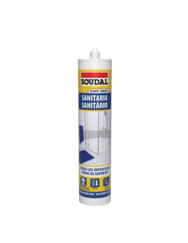 SILICONA SANITARIA NEUTRA BLANCA SOUDAL 290 ml
