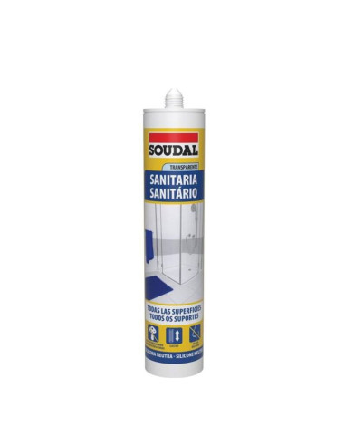 SILICONA SANITARIA NEUTRA TRANSPARENTE SOUDAL...