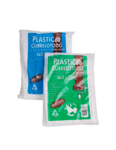 PLASTICO CUBRETODO FAMA FINO 4 x 5 m  7 MICRAS