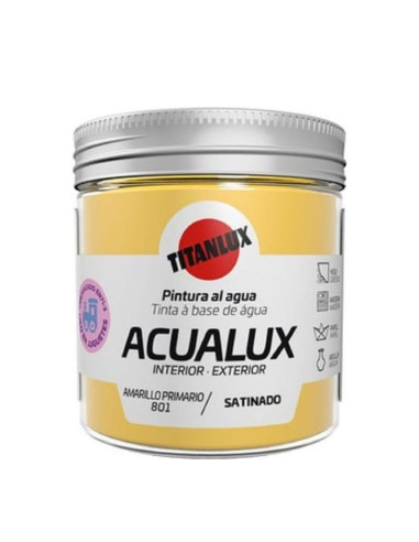 Titanlux Acualux Satinado Amaril Primario 0801...