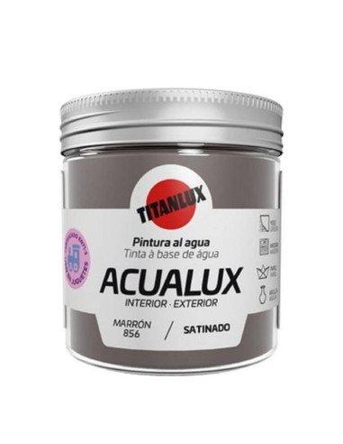 Titanlux Acualux Satinado Marrón 0856 0,075 L