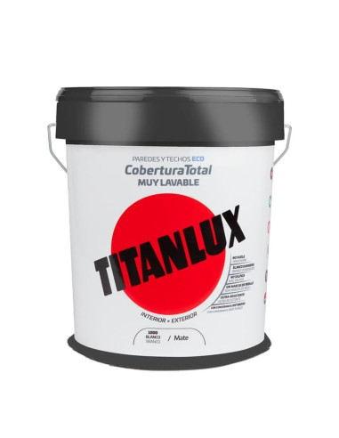 Titanlux Cobertura Total Mate Blanco BB 15 L