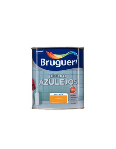 BRUGUER ESMALTE AZULEJOS COCINAS Y BAÑOS BRILLANTE 750 ml. NARANJA TEJA