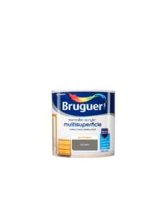 BRUGUER ESMALTE ACRÍLICO CETIM MULTI-SUPERFÍCIE 250 ml. CINZA PÉROLA