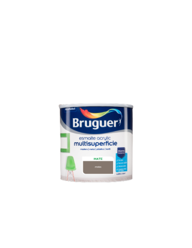 BRUGUER ESMALTE ACRÍLICO MULTI-SUPERFÍCIE MATTE 250 ml. MOCHA