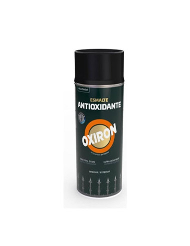 OXIRON SPRAY LISO SATINADO NEGRO 0,4L