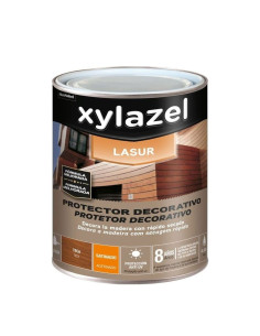 Xylazel Lasur Decoración al Agua Satinado Teca 750 ml