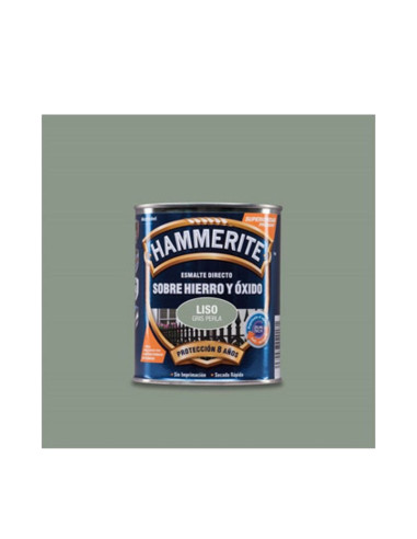 Hammerite Esmalte Liso Brillante Gris Perla 250 ml