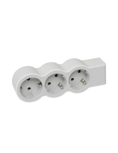 Base Múltiple 3 Tomas 41003-70713 con TT sin Cable