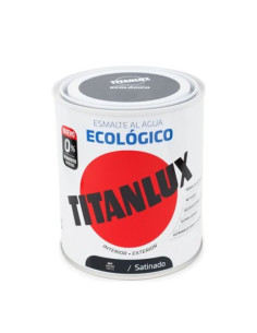 Titanlux Esmalte Eco al Agua Satinado Negro 0567 0,75 L