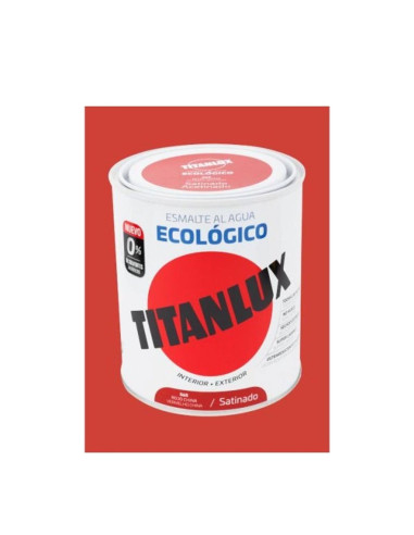 Titanlux Esmalte Eco al Agua Satinado Rojo...