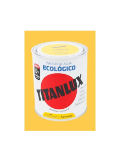 Titanlux Esmalte Eco al Agua Satinado Amarillo Luminoso 0533 0,75 L