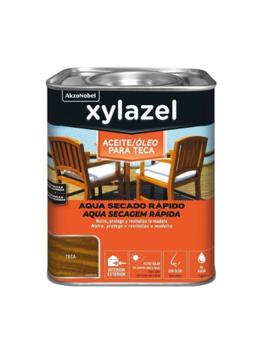 Xylazel Aceite de Teca al Agua Tono Teca 750 ml