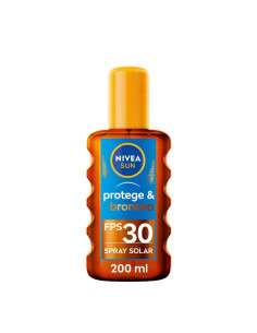 BRONCEADOR NIVEA SPRAY 200 ml F-30 ACEITE PROTEGE  -...