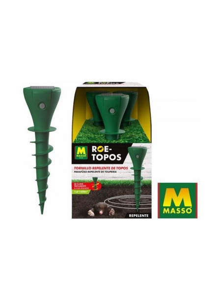 Roe-Tornillo Repelente de Topos 3 Unidades