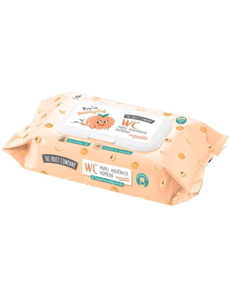 The Fruit Company Papel Higiénico Húmedo Melocotón 60 uds