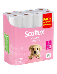 Scottex Papel Higiénico Original 32 rollos