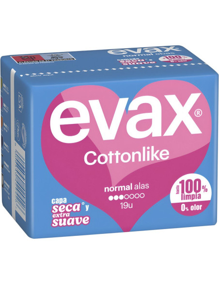 Evax Compresas Cottonlike Normal Alas 16 uds