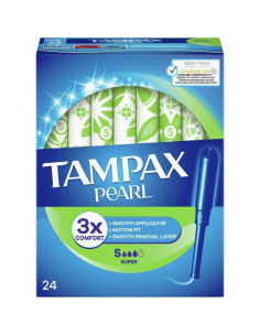 ESTOS TAMPONES CUENTAN CON UN APLICADOR DE PLÁSTICO SUAVE...