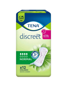 TENA DISCREET NORMAL OFRECE PROTECCIÓN DISCRETA Y SEGURA...