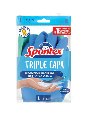 Spontex Guantes Triple Capa Talla 8 L