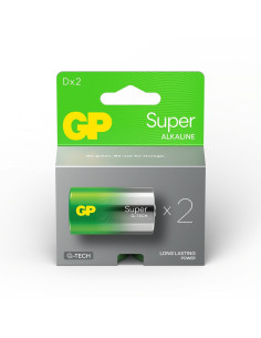 GP Pila Alcalina Super D LR20 Pack 2 uds
