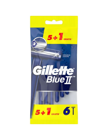 Gillette Maquinilla Desechable Blue II Plus 5+1