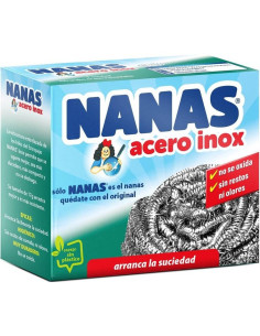 Nanas Estropajo Acero Inoxidable 1 ud