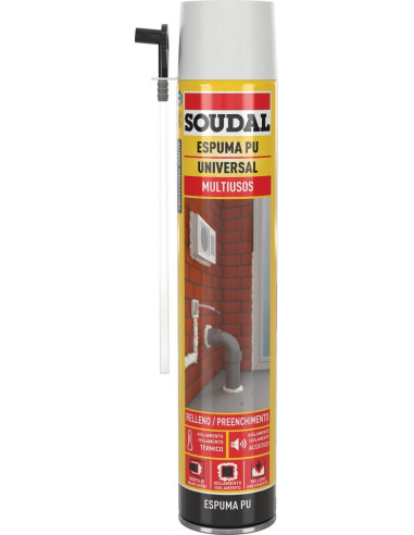 SOUDAL. POLYUR. FOAM BOTTLE 750 CANULA