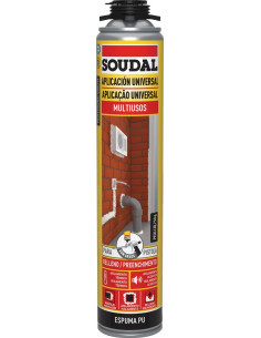 SOUDAL. POLYUR. FOAM BOTTLE 750 PIST.