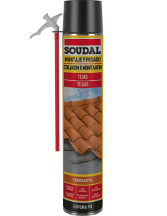 Soudal Espuma Adhesiva Tejas Manual Terracota 750 ml