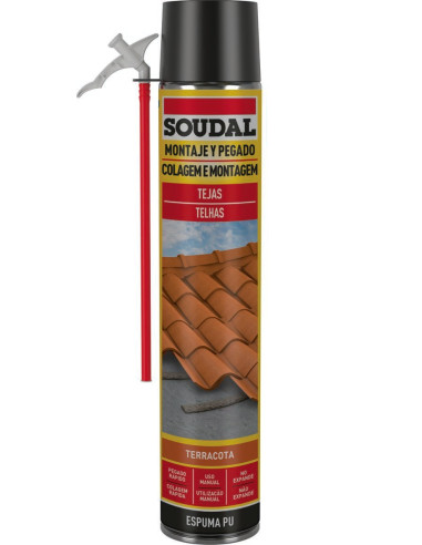 Soudal Espuma Adhesiva Tejas Manual Terracota...