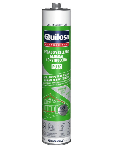 Quilosa PU 50 Masilla de Poliuretano Gris 300 ml